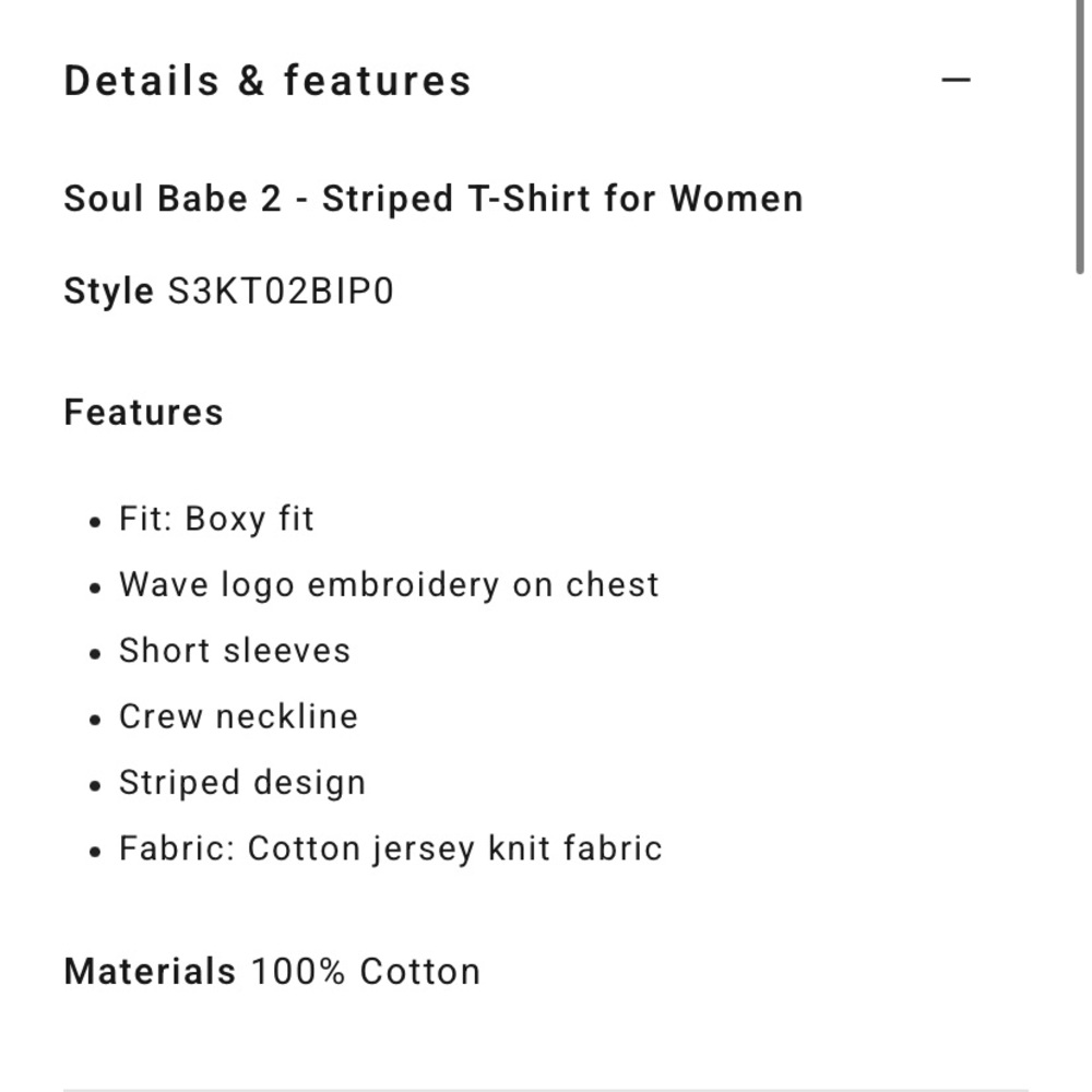 Billabong Striped Cropped Tee - Picture 8 of 8